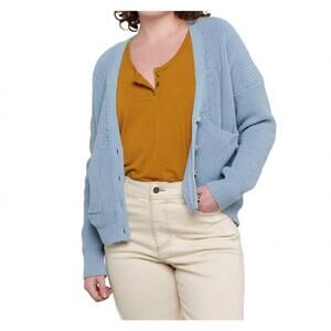 NEW TOAD&CO bianca cardigan in blue